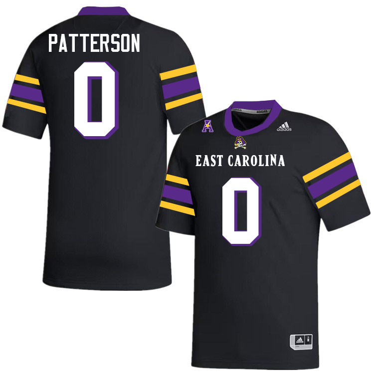 Jhari Patterson ECU Jersey,East Carolina Pirates #0 Jhari Patterson Jersey Youth College-Black 2024